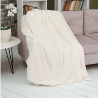 Плед Casa Conforte Nonna Inspiration 200x220 6154603 (слоновая кость)