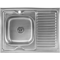 Кухонная мойка Saniteco 8060S-L (с сифоном)