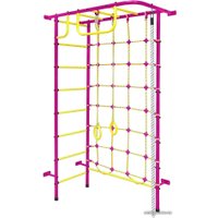 Детский спортивный комплекс Пионер 8 (пурпурный/желтый)