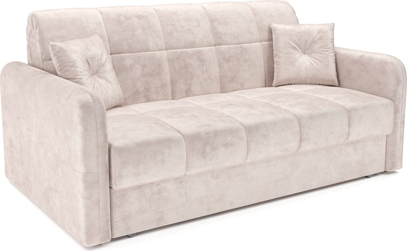 

Диван Мебель-АРС Аккордеон Свег НПБ 140x200 (велюр бежевый Plush OWV-33)