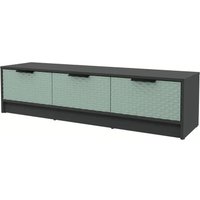 Тумба Интерлиния ТВ Концепт КТ-ТВ3-35 Техно (антрацит/мята)
