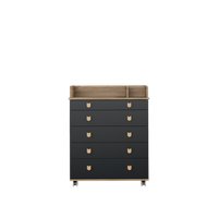 Детский комод Incanto Мишка с органайзером 800/5 PK-0060/05 (дуб/графит)