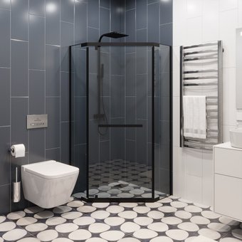 Душевой уголок Cerutti Spa Chika ZP101B 100х100