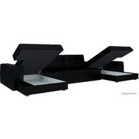 П-образный диван Mebelico Эмир-П (черный) [A-57581]