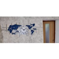 Настенные часы ИП Карташевич Карта мира F230 (80см)