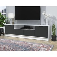 Тумба Интерлиния ТВ Концепт КТ-ТВ4-50 (антрацит/белый платинум)