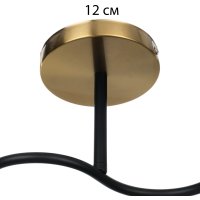 Подвесная люстра BayerLux Дассе 10385903 (черный/бронза)