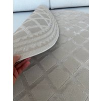 Ковер для жилой комнаты LAXMI Comfort 847 круг (1.6x1.6, Beige/Beige)