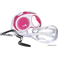 Поводок-рулетка Flexi New Comfort M Tape 5 м (красный)