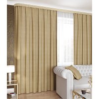 Штора Legrand Канвас 2x2.6 м 58094165 (бежево-золотистый)
