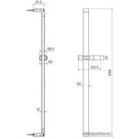 Душевая штанга IDDIS Slide SLI70BLi17