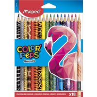 Набор цветных карандашей Maped Color Peps Animals 832218 (18 шт)