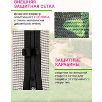 Батут ПОДЪЁМ 6 FT 183 см (с сеткой, зеленый)