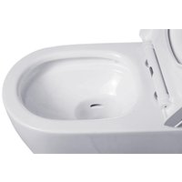 Унитаз подвесной Roxen Porto в комплекте с инсталляцией StounFix Dual Fresh 6 в 1 968445 (кнопка: сатин)