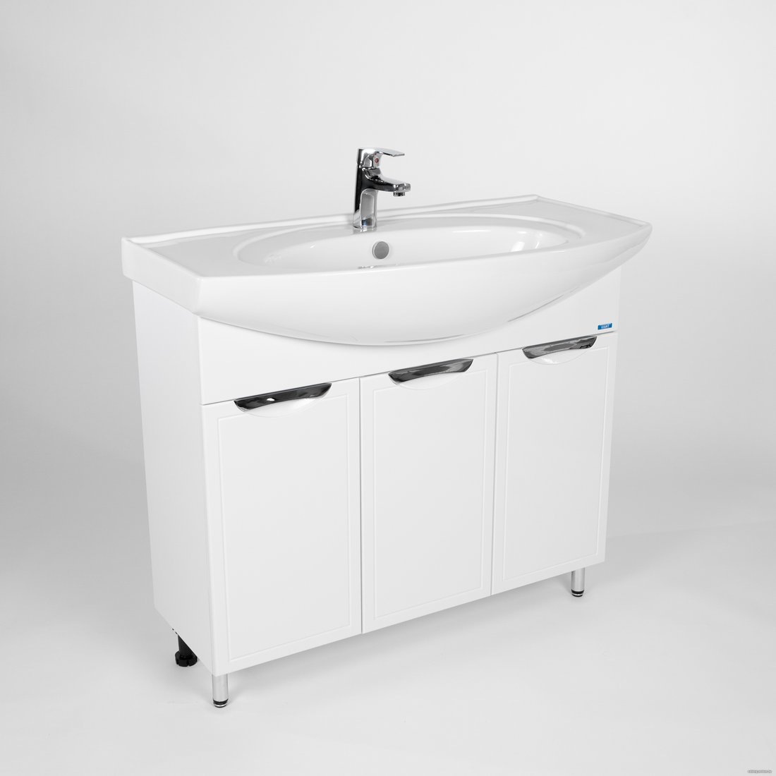 Viant Тумба Лима с умывальником Энигма 100 VLIM100EN-T3ST + 1WH207777