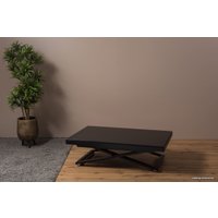 Стол-трансформер Levmar Shift V27/S53 (стекло черный/опоры черные)