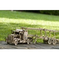 3Д-пазл Wood Trick Прицеп-автовоз с военным кабриоджипом 1234-18