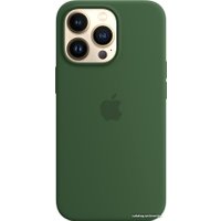 Чехол для телефона Apple MagSafe Silicone Case для iPhone 13 Pro (зеленый клевер)