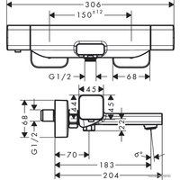 Смеситель Hansgrohe Ecostat E 15774000