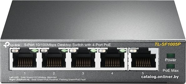 Неуправляемый коммутатор TP-Link TL-SF1005P V1
