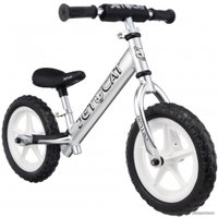 Беговел JetCat 12 Sport SLT EVA (серебристый, белые колеса)
