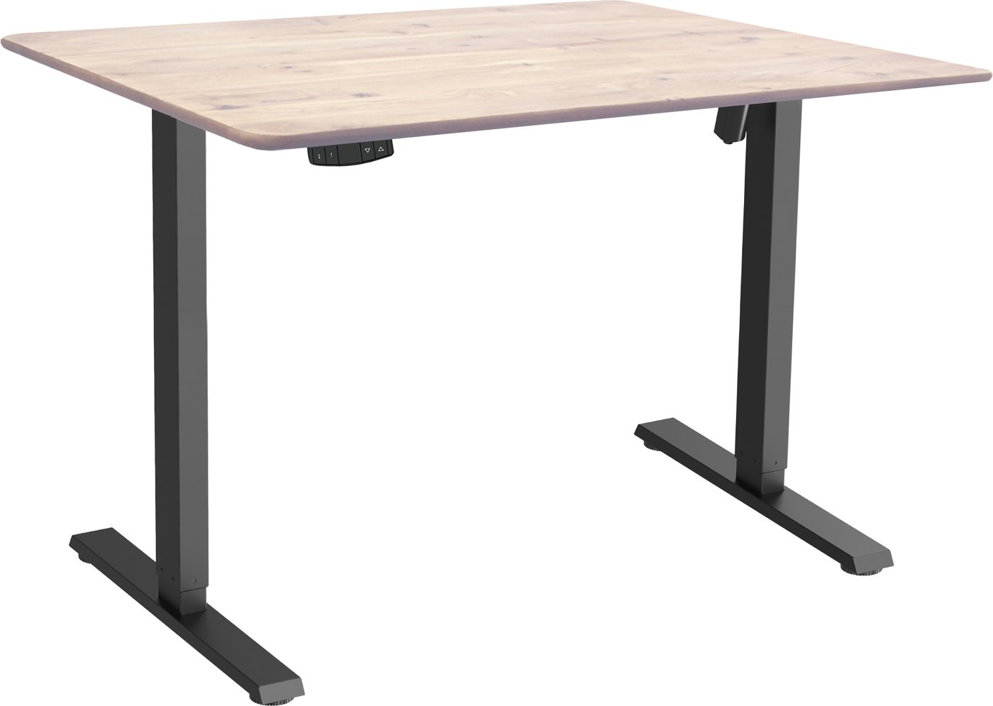 

Стол ErgoSmart Wooden Electric Desk Slim 1200х600х27мм (прямой край, дуб беленый/черный)