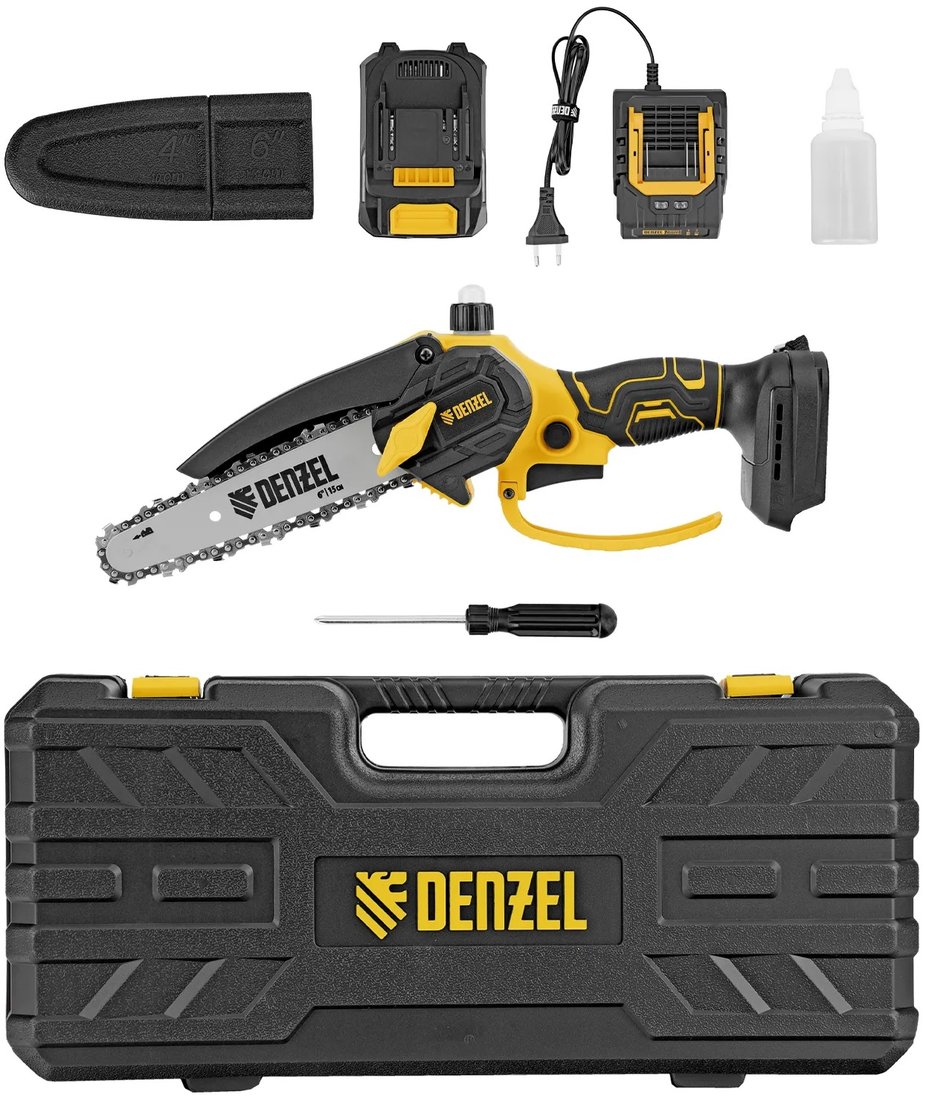 

Аккумуляторная пила Denzel CCS-150 (с 1-им АКБ, кейс)
