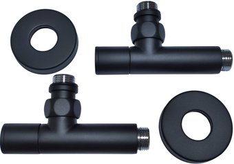 Вентиль Ростела Угловой колпачковый 1/2" х 1/2" ш/ш 5101SCH0404Ral9005