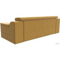 Диван Лига диванов Лига-003 117113 (микровельвет желтый)