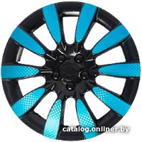 Набор колпаков на диски АКС – авто Торнадо 16 59088 (синий/черный)