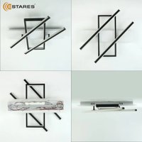Припотолочная люстра Estares Palla 110W 3S-APP-500x460x80-BLACK/WHITE/CLEAR-220-IP20