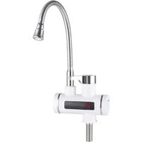 Проточный электрический водонагреватель-кран Unipump BEF-001-02 с дисплеем и гибким изливом