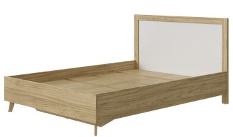 Кровать MyStar Норсан ИВ-125.04.00 (гикори ричмонд/белый)