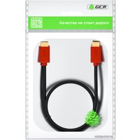 Кабель Greenconnect Russia GCR-HM451-2.0m HDMI - HDMI (2 м, красный\черный)