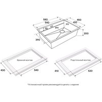 Кухонная мойка Paulmark PM705845-BS