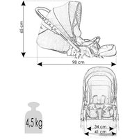 Универсальная коляска Bexa B4X D'ANGELA amo DA1 (2 в 1)