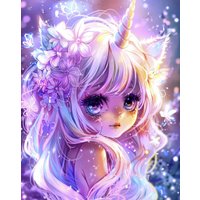 Алмазная мозаика  Феникс+ Девочка-единорог 68584