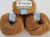 Silky Wool 345 25 г 190 м (каштановый)