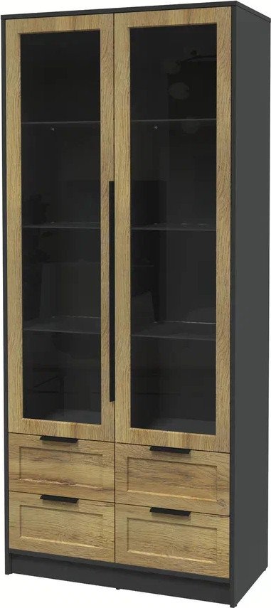 

Шкаф-витрина Интерлиния Концепт Тренд КТ-ШВ2 (антрацит/дуб вотан)