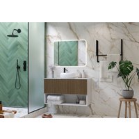  ЗОВ Тумба под умывальник Кито-2 100 2K100LW0MRMC (белый/тростник)