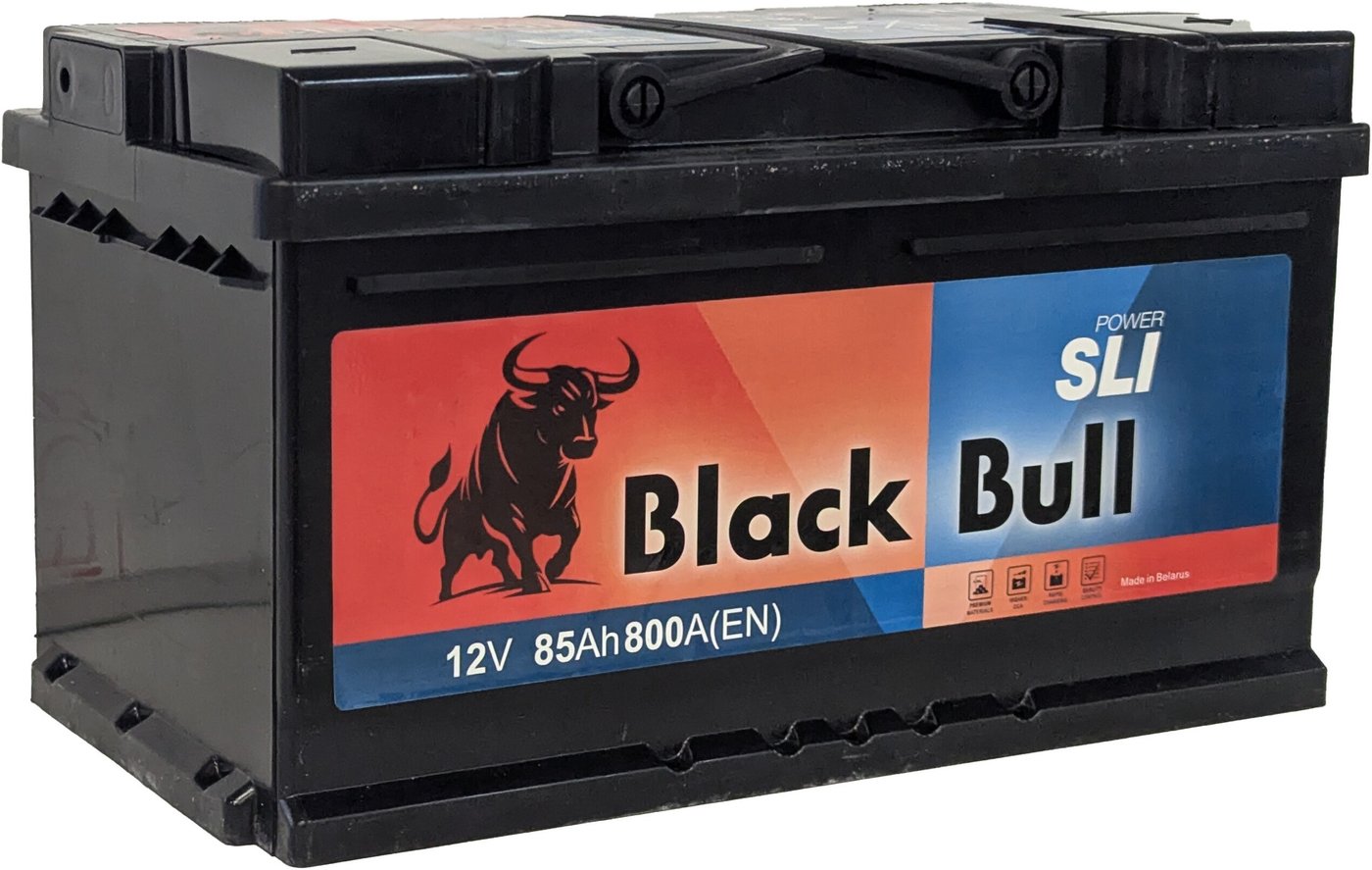 Автомобильный аккумулятор Black Bull SLI R+ низ. (85 А·ч)