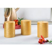 Набор свечей Мелт 100 мм (3 шт, золотой)