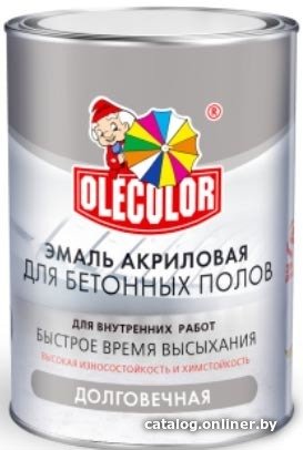 

Краска Olecolor Для бетонных полов 3.5 кг (белый)