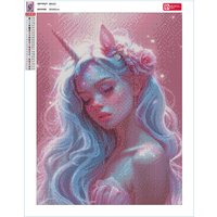 Алмазная мозаика  Феникс+ Девушка-Единоро 68620