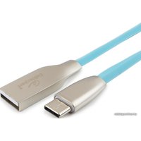 Кабель Cablexpert USB Type-A - USB Type-C CC-G-USBC01Bl-1M (1 м, синий)