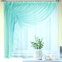 Тюль Nivasan Ромео 280x170 левая RM (бирюза)