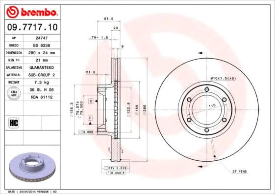 

Brembo 09771710