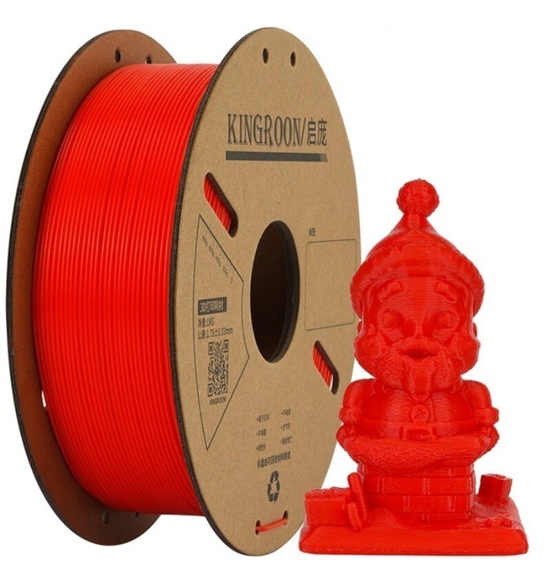 

Пластик Kingroon PLA 1.75мм NPLA010 (1кг, Red)