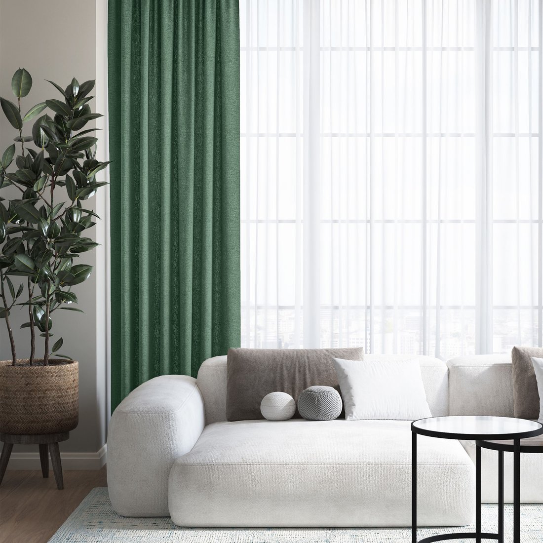 

Штора Волшебная ночь Текстурный Блэкаут 200x270 930783 (хвоя)