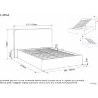 Кровать Signal Lumia Raven 24 160/200 (бежевый)